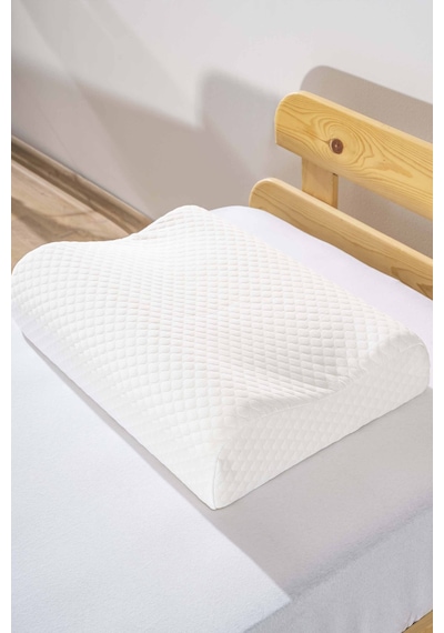 Rivaistanbul Valessa Viscon Ortopedik Yastık Büyük Boy 40x60x12 Cm Beyaz