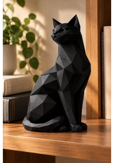 Asil Kedi Figürlü Dekoratif Biblo 66940427