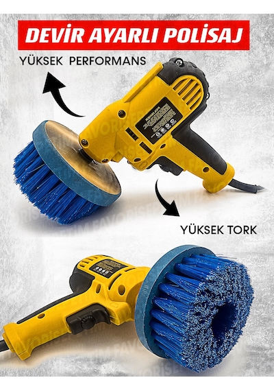 6 Kademe Devir Ayarlı Zımpara Parlatma Pasta Cila Polisaj Makine