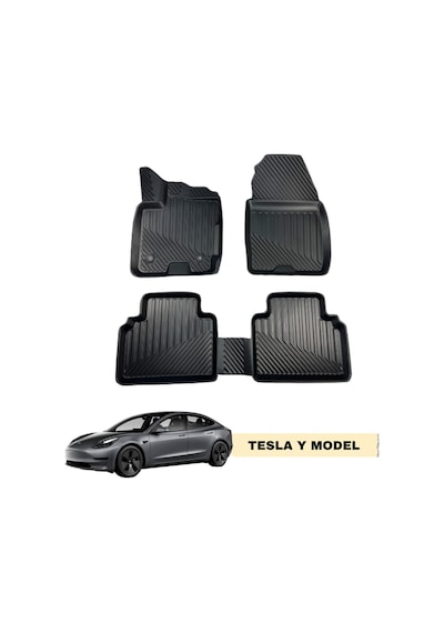 Tesla Model Y Araca Özel 3d Birebir Uyumlu Oto Paspas