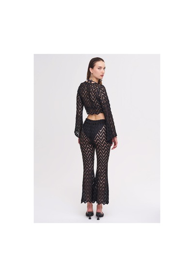 La Garita Jude Siyah Crop Top&pantolon Set Siyah Siyah