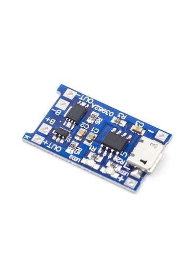 TP4056 Akım Korumalı 1A Lipo Batarya Şarj Modülü (Micro USB)