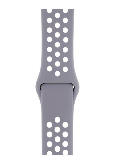 Apple Uyumlu  Watch 38-40mm Silikon Kayış - Gri/beyaz