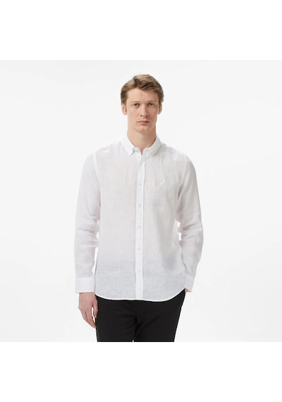 Nautica Regular Fit Erkek Keten Gömlek W65101t Beyaz