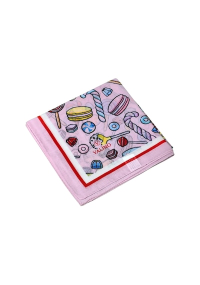 Mim Eşarp Valino Soft Pamuk Çocuk Desenli Eşarp 70x70 Cm Açık Gri - Şekerleme