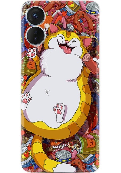 Tecno Camon 19 Neo Kilif Silikon Desen Tombul Kedi 1739 566403808