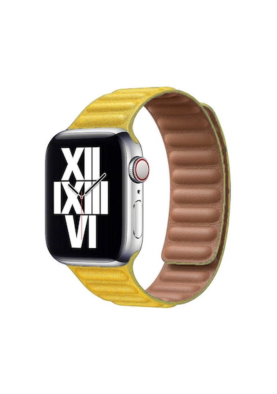 Watch 44mm Uyumlu Krd-34 Deri Ardx Kordon-sarı