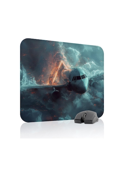 Airplane Uçak Kaymaz Dikişli Kauçuk Oyuncu Mousepad V1 - 48x40 Xl Gaming Mouse Pad Fare Altlığı