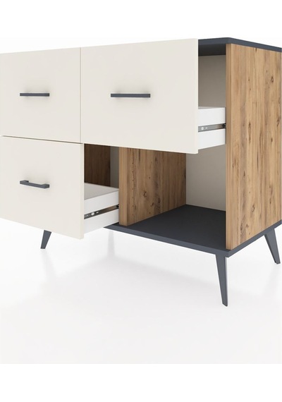 Hyperion Şifonyer 3 Çekmeceli 88x44x80 Çam-antrasit/aytaşı Antrasit/aytaşı Hyperion Şifonyer 3 Çekmeceli 88x44x80 Çam-antrasit/aytaşı Antrasit/aytaşı