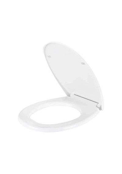 Duroplast Klozet Kapağı - Beyaz Renk Açık Ahşap