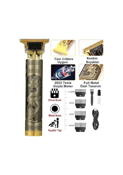 Hair Trimmer Profesyonel Saç Sakal Ense Tıraş Makinesi