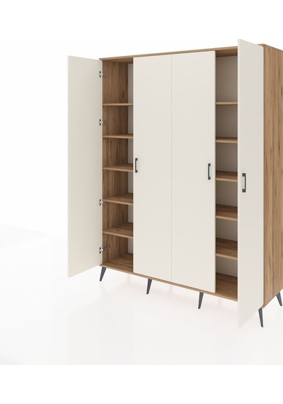 Hyperion Gardrop 10 Raflı 4 Kapaklı 176x44x221 Çam-aytaşı/çam Aytaşı/çam Hyperion Gardrop 10 Raflı 4 Kapaklı 176x44x221 Çam-aytaşı/çam Aytaşı/çam