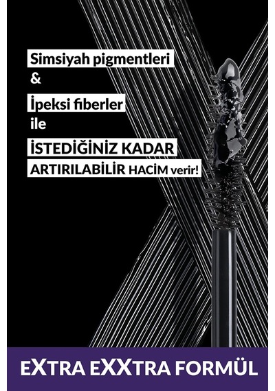 Avon Exxtravert Ekstra Hacim Veren Maskara 9 ML Blackest Black 2'li