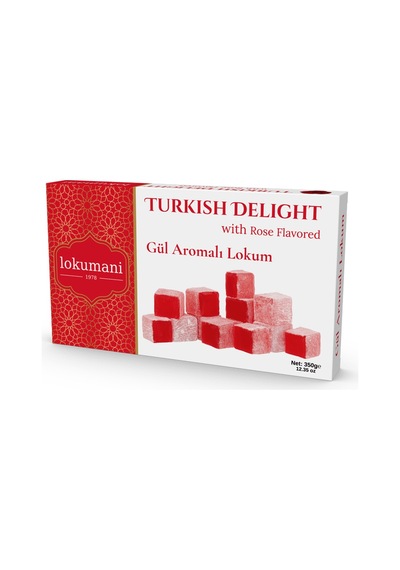 Lokumani Gül Aromalı Lokum 350 Gr 15'li Paket