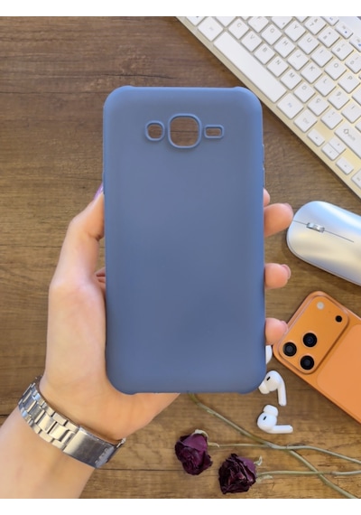 Samsung J7 2015 Uyumlu Kamera Korumalı Darbeye Dayanıklı Renk Atmayan Fab Silikon Kılıf Lacivert