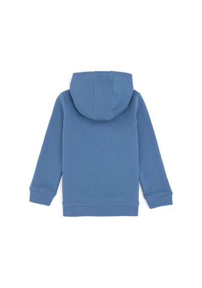 U.S. Polo Assn. Kız Çocuk Koyu Mavi Kapüşonlu Basic Sweatshirt 50296388-VR032