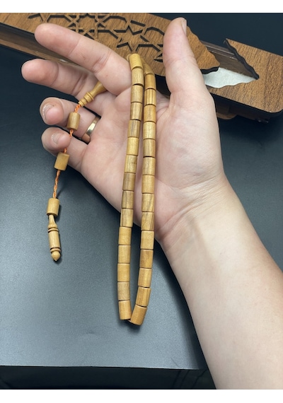 El Yapımı Şimşir Tespih 11x7 Mm No:3