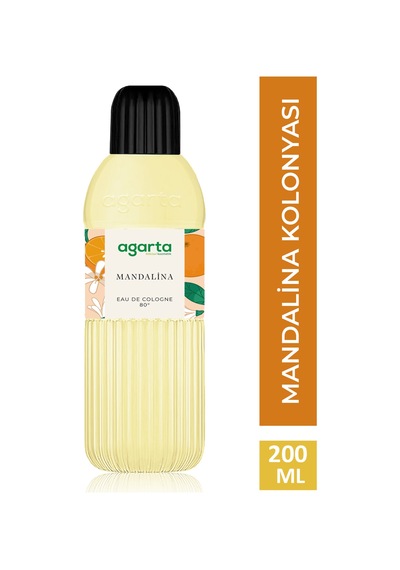 Agarta Pet Şişe 80 Derece Mandalina Kolonyası 200 ML