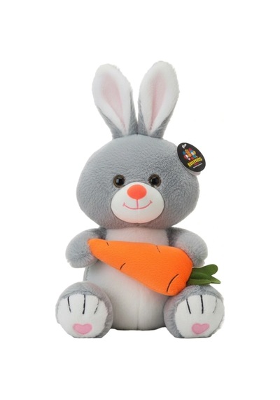 Peluş Tavşan Havuçlu 55 Cm Yumuşak Sevimli Büyük Tavşan Peluş Oyuncak 1 Adet Çok Renkli