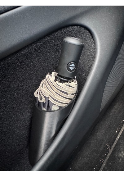 Tesla Model Y & Model 3 Uyumlu Çöp Kutusu - Şemsiye Kabı - Abs Plastik Isıya Dayanıklı 1