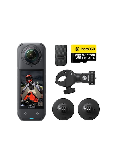 Insta360 X5 Motorcycle Bundle Aksiyon Kamerası Siyah