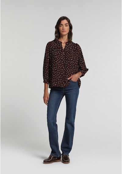 Colin's Colins Fashion Fit Kadın Kahverengi Gömlek Cl1082000 Q1.v1 Brw