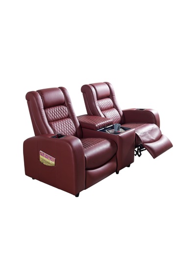 Siesta İkili Sinema Koltuğu Rehome Sevgili Koltuğu 210x97x110 Cm Bordo