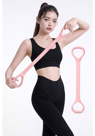 Esneme Bandı Pilates Jimnastik Bandı Yoga Direnç Bandı Isınma Spor Kondisyon Lastiği Hafif 5kg Genel