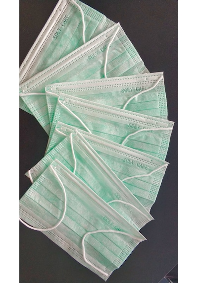 Make Soly Care 3 Katlı Renkli Burun Telli 2 Kutu 100 Adet