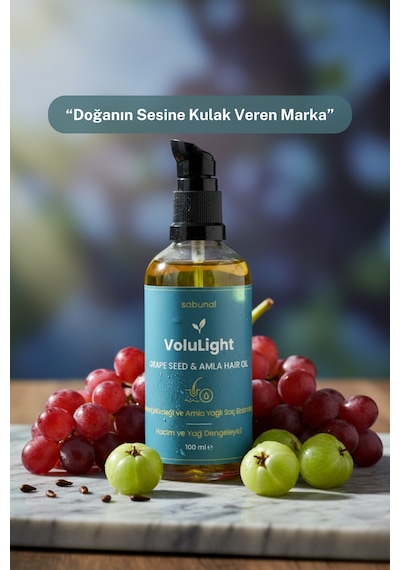 Volulight Hacim Ve Yağ Dengesi 100 Ml Üzüm Çekirdeği & Amla Saç Bakım Yağı