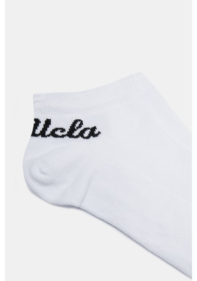 Ucla Carlsbad 2'li Beyaz Babet Jakarlı Standard Fit Unisex Çorap Beyaz