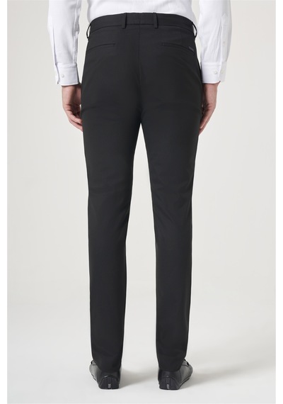 İmza Siyah Yan Cep Slim Fit Esnek Chino Pantolon 1003260154
