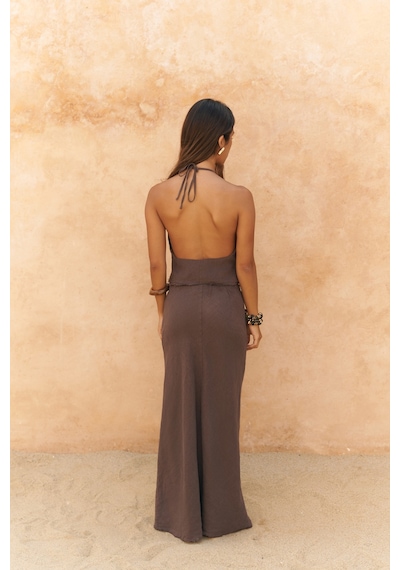 Mai Collection Mai Studios Co. Malmvira Soft Kahve Keten Crop Etek Takım Kahve Mai Collection Mai Studios Co. Malmvira Soft Kahve Keten Crop Etek Takım Kahve