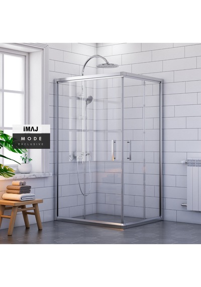 İmaj Banyo Mode Dikdörtgen Duşakabin Krom