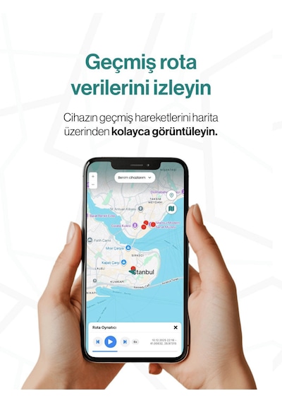 Gözcü Mobil Mini Ios Android Uyumlu Airtag Geçmişe Dönük Konum Gps Araç Motor Çocuk