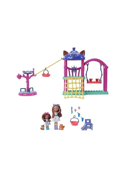 Enchantimals Oyun Parkı Seti 30 Cm 2 Bebek 3 Hayvan Figürü Ve Aksesuarlarıyla