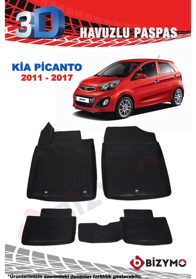 Kia Picanto 2011-2017 3D Paspas Takımı Bizymo