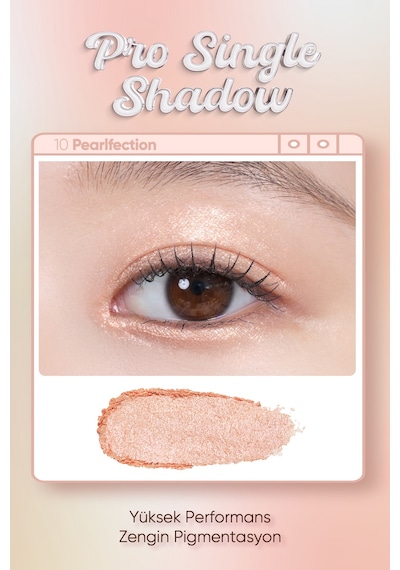 İnci Işıltılı Kremsi Dokuya Sahip Tekli Far Clıo Pro Single Shadow 23fw G10 Pearfection 48589396