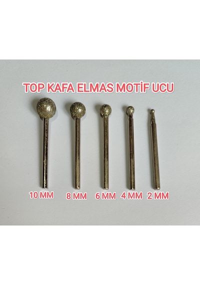 Top Kafa Elmas Motif Ucu Su Kabağı Ve Ahşap Oyma İçin Profesyonel Gravür Ucu