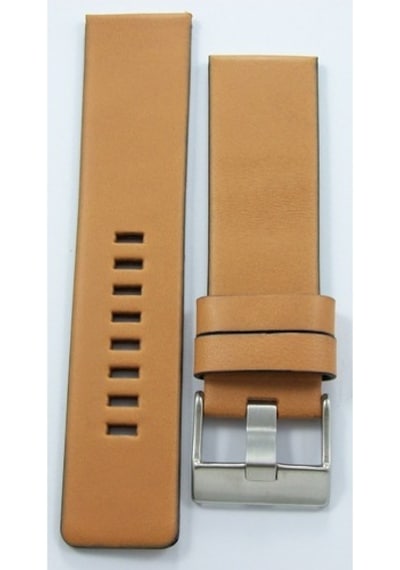 Bizon Camel Açık Taba Deri Saat Kordonu 24Mm Diesel Model Kayışı