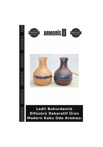 Ledli Buhurdanlık Difüzörü Dekoratif Ürün Modern Koku Oda Aroması Çok Renkli
