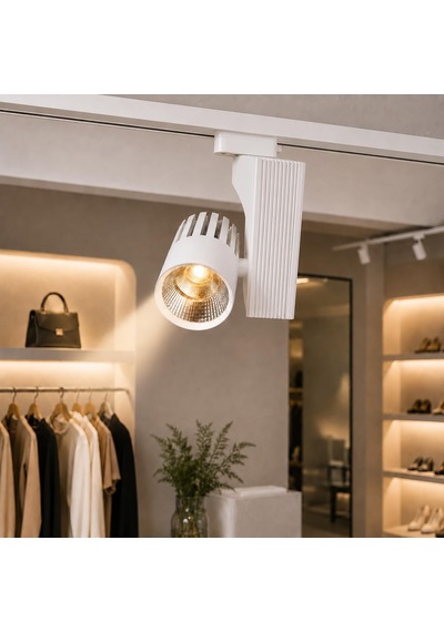 40w Beyaz Kasa Led Ray Spot 3000k Beyaz Işık Lifud Driver, Flicker Free, Alüminyum Gövde Genel