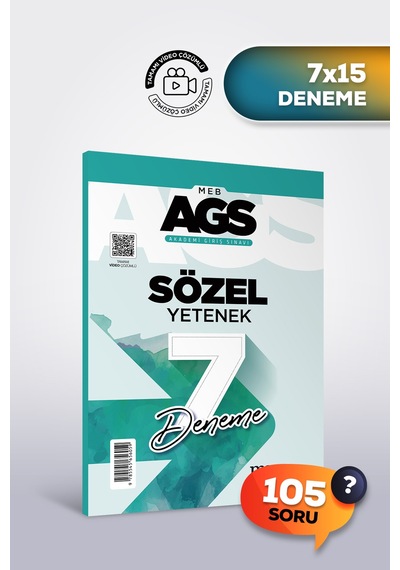 Ags 2026 Sayısal, Sözel Yetenek, Sözel Mantık, Mevzuat, Eğitimin Temelleri, Tarih, Coğrafya Deneme