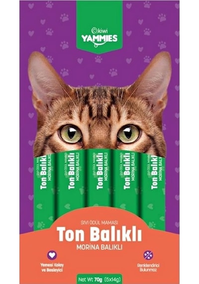 Kiwi Yammies Karışık Sıvı Kedi Ödül Maması 10 Paket