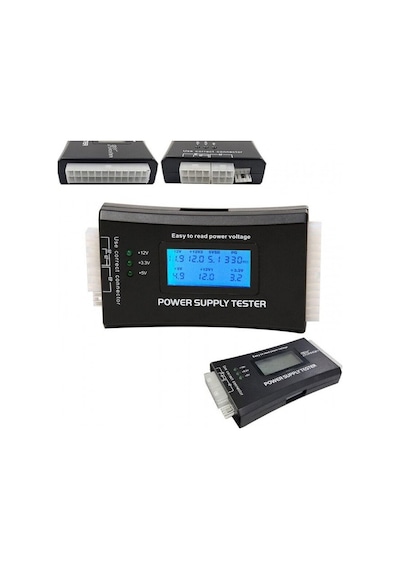 Power Supply Tester Dijital Ekranlı Göstergeli Power Tester