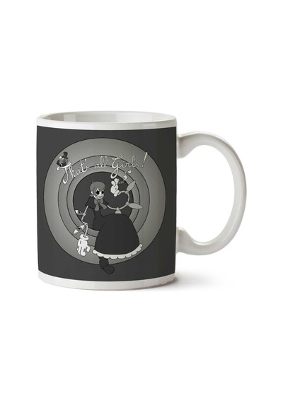 Thats All Skullgirls Looney Tunes Peacock İki Tarafı Baskılı Kupa Bardak Çok Renkli