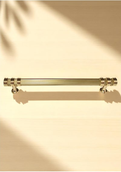 Çizgili Nesli Alüminyum Metal Lüks Modern Mobilya Çekmece Mutfak Dolabı Kulpu Altın 192mm Altın