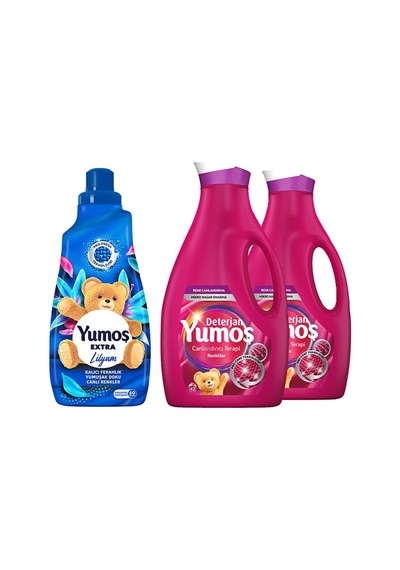 Yumoş Extra Lilyum Konsantre Yumuşatıcı 1440 Ml Renkli Giysiler I 3'lü Set