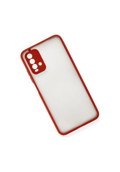Xiaomi Redmi 9t Kılıf Montreal Silikon Kapak - Kırmızı 0.2M-Çok Renkli