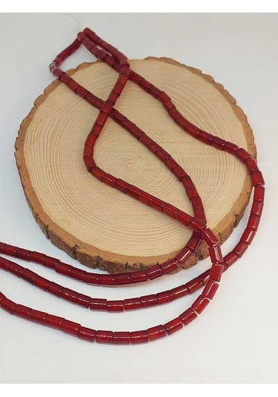 Akik Taşı Şekilli 5.5x7.5mm Yarım Dizi 49412 18cm Uzunluğundadır Çok Renkli